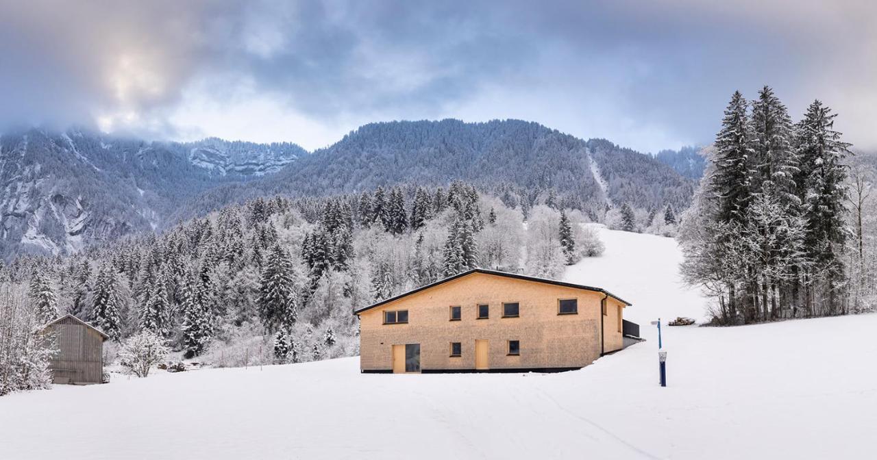 Ferienhaus Schihuette Mellau Exteriör bild