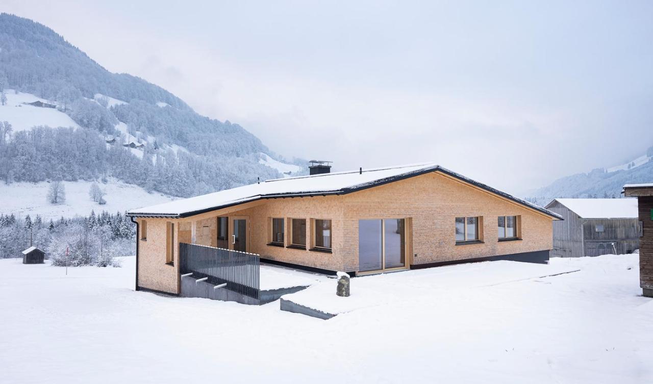 Ferienhaus Schihuette Mellau Exteriör bild